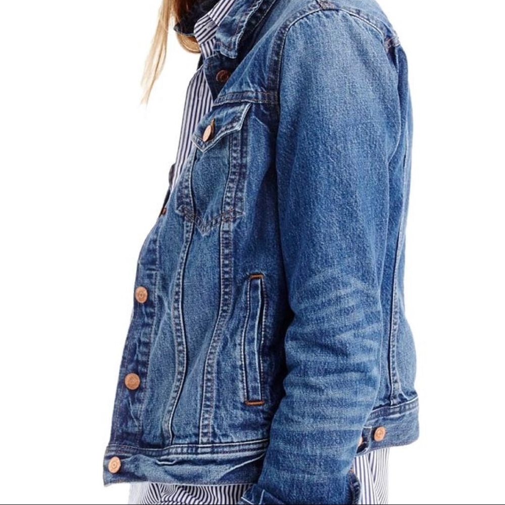 J.Crew Distressed Denim Jacket - Picture 2 of 12